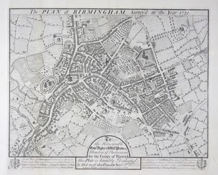 Piano di Birmingham, 1731, pubblicato 1789